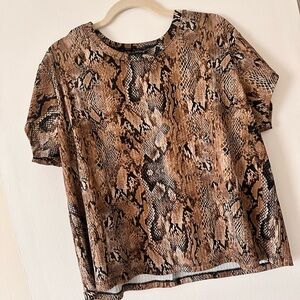 Snake Print Women's Top